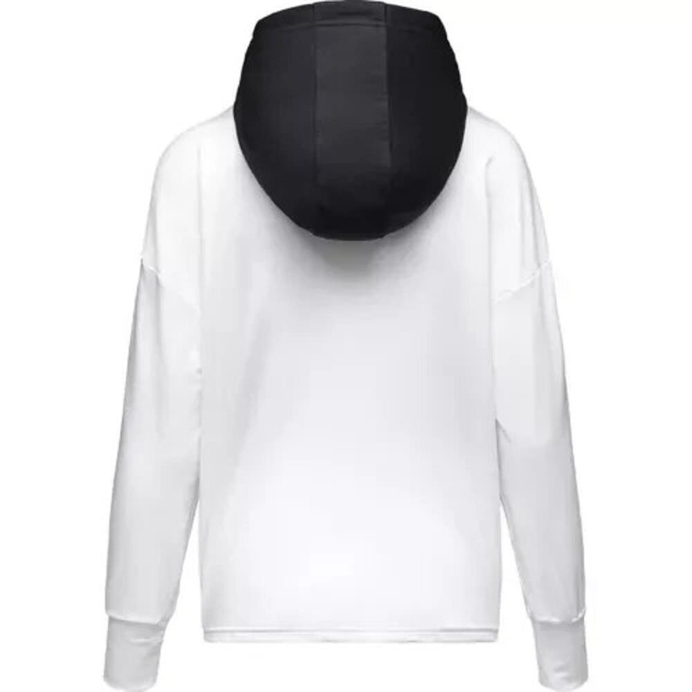 Under Armour Womens Rival Knit Terry Hoodie White Black Nova, XXL - Picture 4 of 4